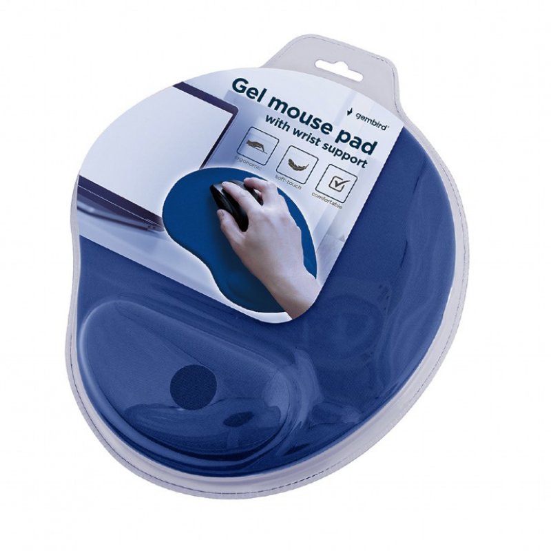 Gembird MP-GEL-B tapis de souris Bleu