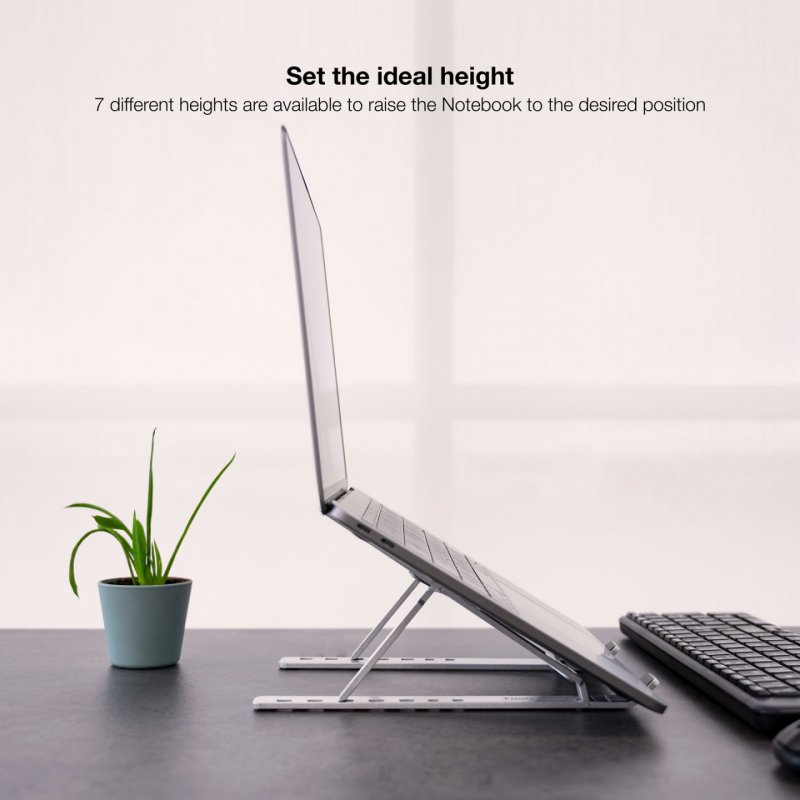 TooQ TQLRS0035-AL Support de livres Supports de Laptop Argent 38,1 cm (15")