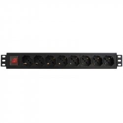 WP WPN-PDU-G01-08 unité de distribution d'énergie 8 sortie(s) CA 1.5U Noir