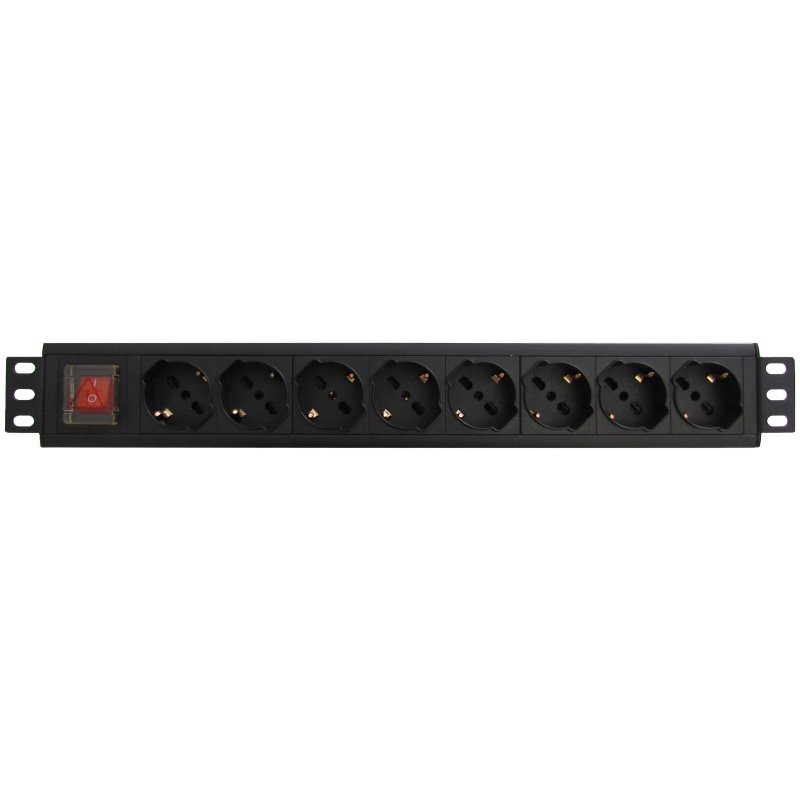 WP WPN-PDU-G01-08 unité de distribution d'énergie 8 sortie(s) CA 1.5U Noir