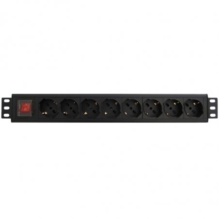 WP WPN-PDU-G01-08 unité de distribution d'énergie 8 sortie(s) CA 1.5U Noir