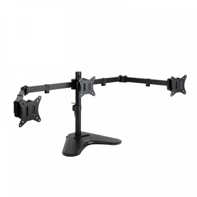 TooQ Desktop Stand for 3 Screens 17"-27", Black