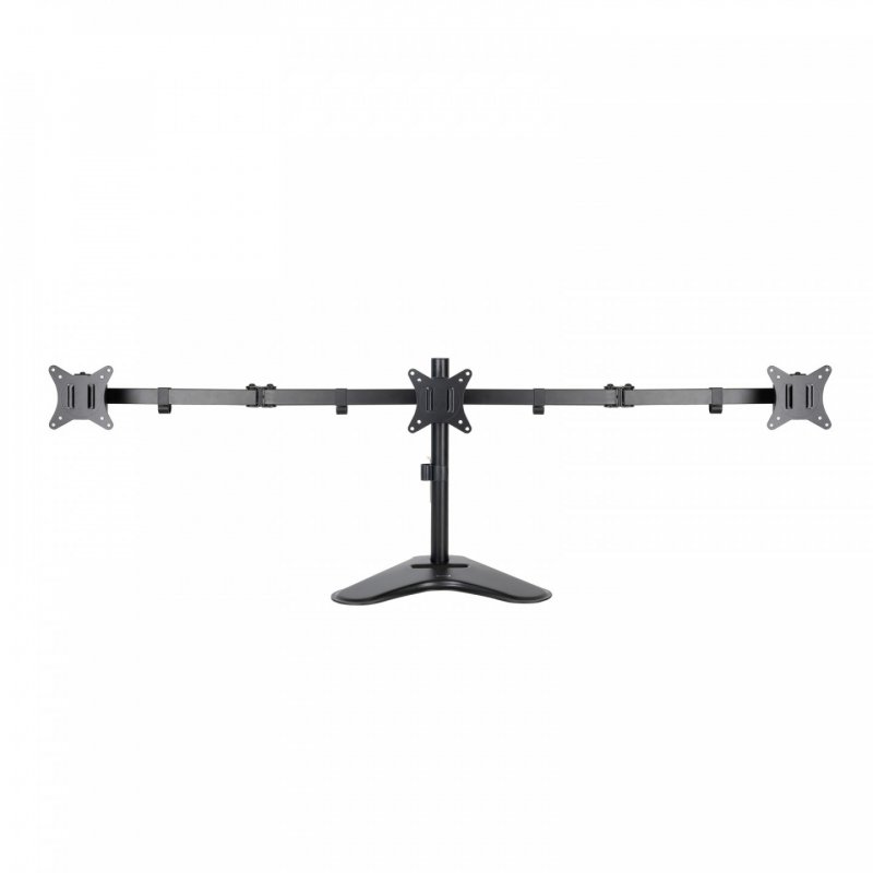 TooQ Desktop Stand for 3 Screens 17"-27", Black