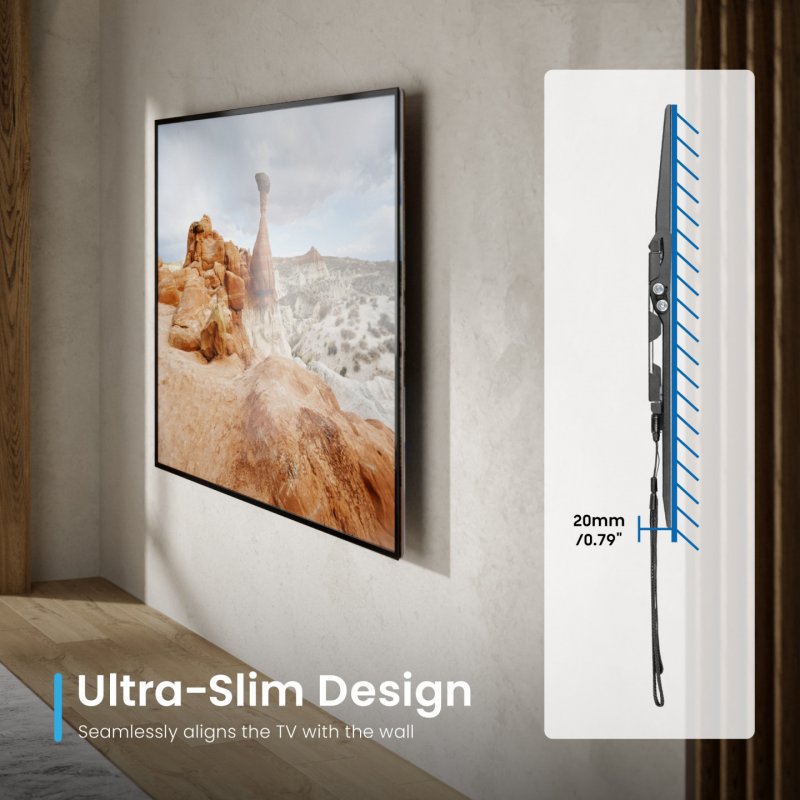 Ewent EW1507 support pour téléviseur 177,8 cm (70") Noir