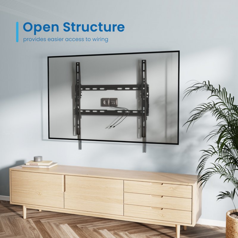 Ewent EW1507 support pour téléviseur 177,8 cm (70") Noir