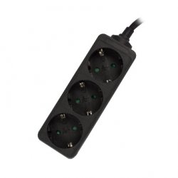 Ewent EW3959 power extension 1.5 m 3 AC outlet(s) Indoor Black