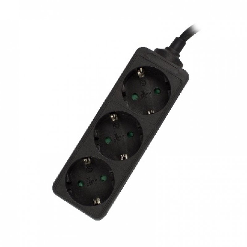 Ewent EW3959 power extension 1.5 m 3 AC outlet(s) Indoor Black