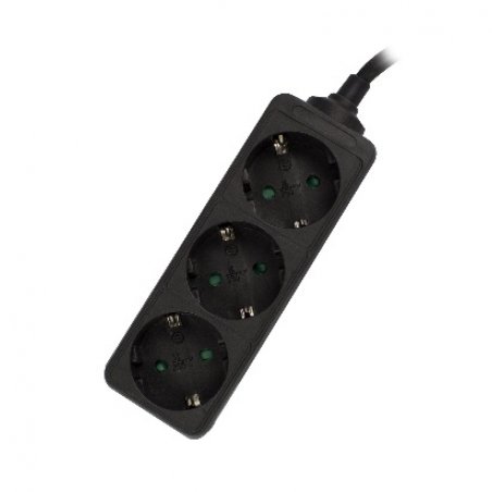 Ewent EW3959 power extension 1.5 m 3 AC outlet(s) Indoor Black