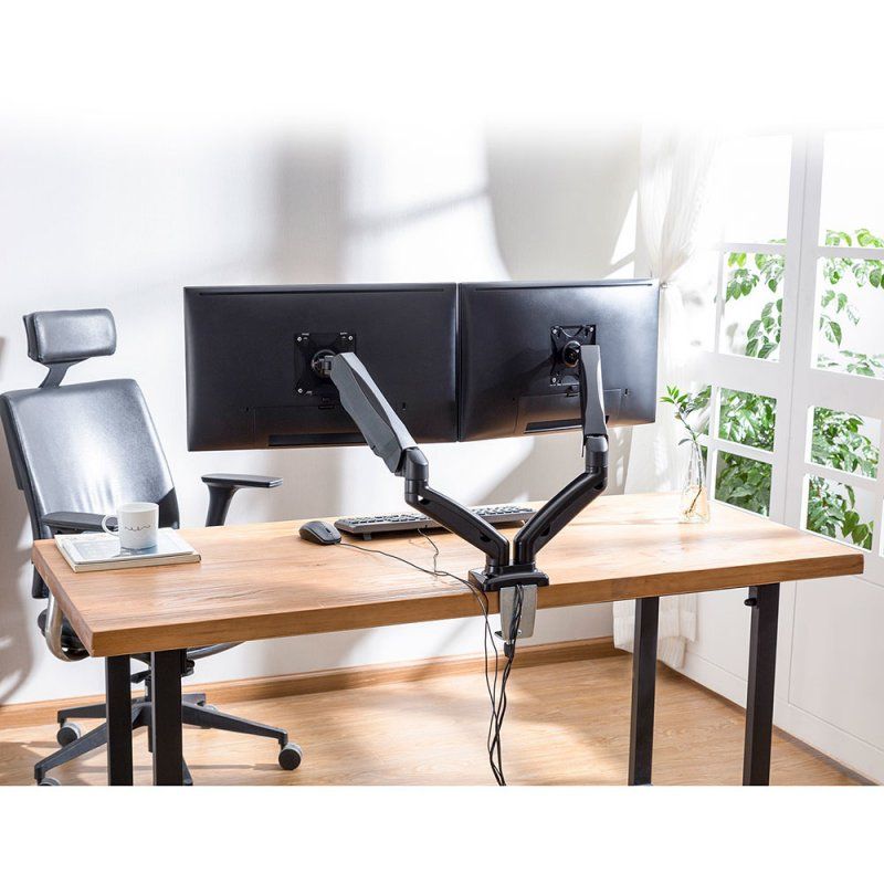 Ewent EW1516 monitor mount / stand 81.3 cm (32") Black Desk
