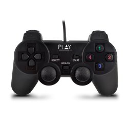 Ewent Play Noir USB 2.0 Manette de jeu Analogique/Numérique PC