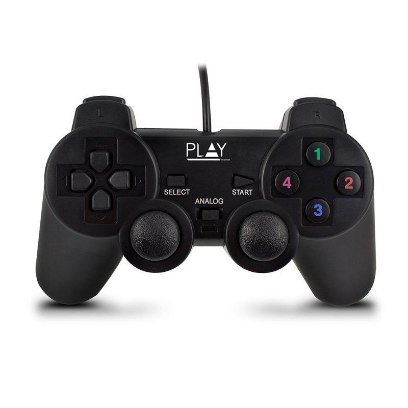 Ewent Play Black USB 2.0 Gamepad Analogue / Digital PC