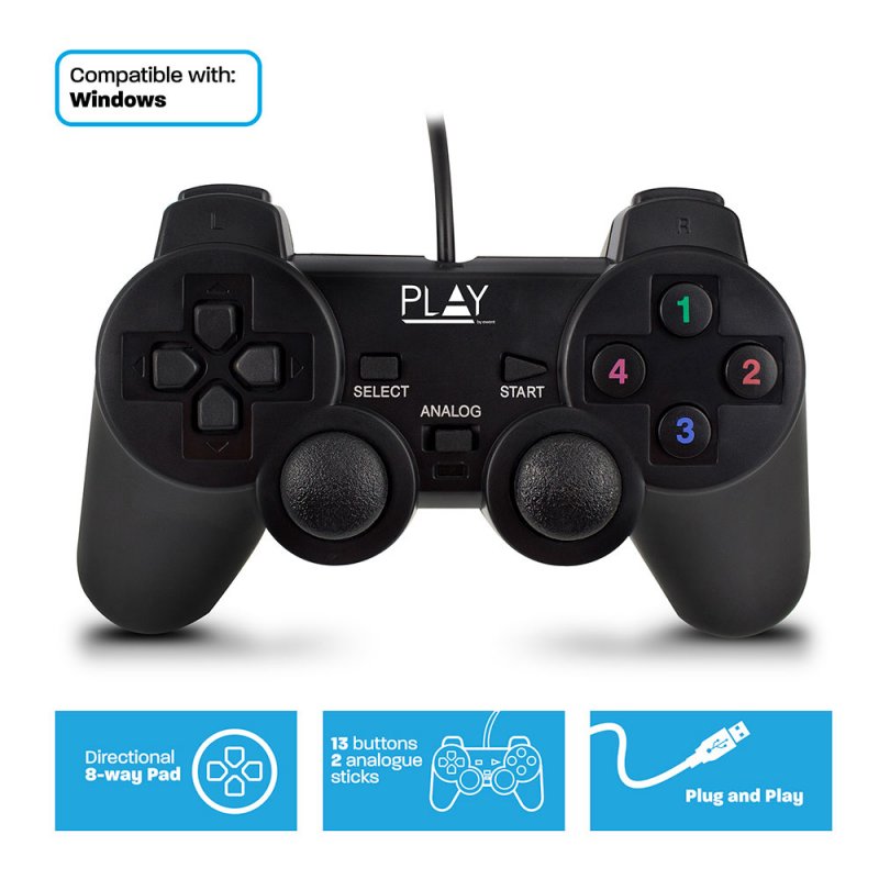 GAMEPAD EWENT USB CON CABLE