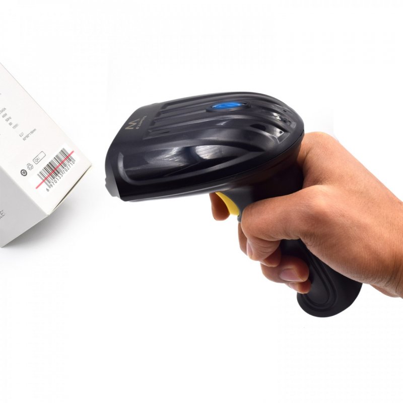 Ewent EW3430 barcode reader Handheld bar code reader 1D LED Black