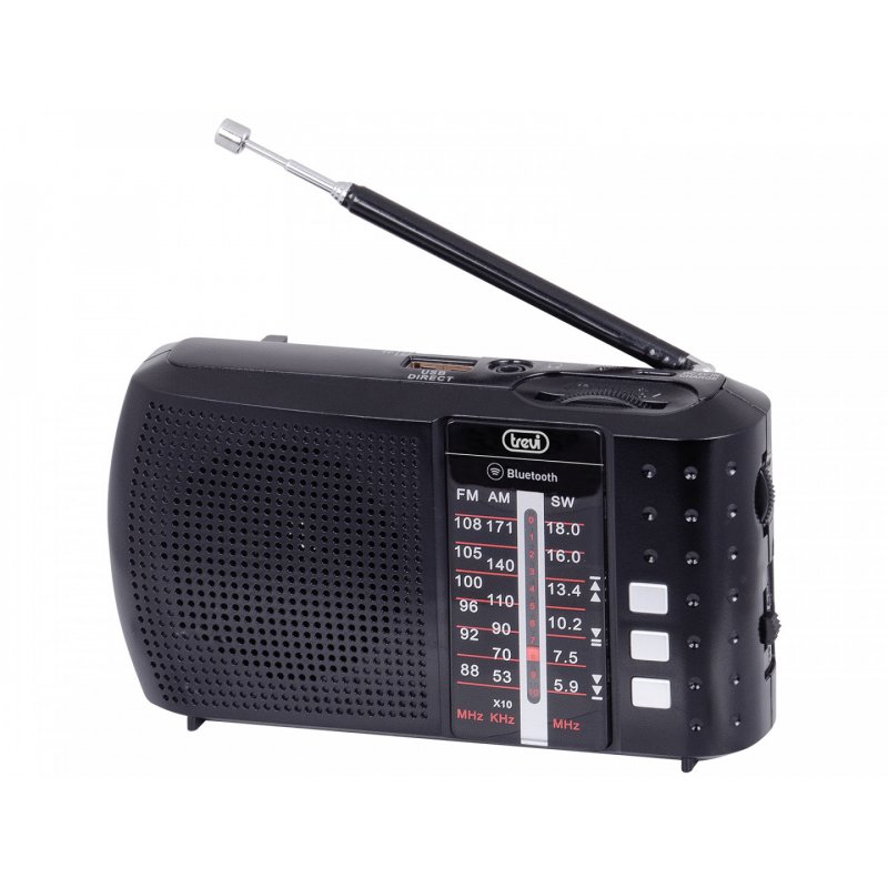 RADIO PORTÁTIL MULTIBANDA BLUETOOTH USB MICRO SD TREVI RA 7F20 BT NEGRO