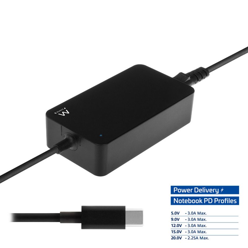 Ewent EW3981 power adapter/inverter Indoor 45 W Black