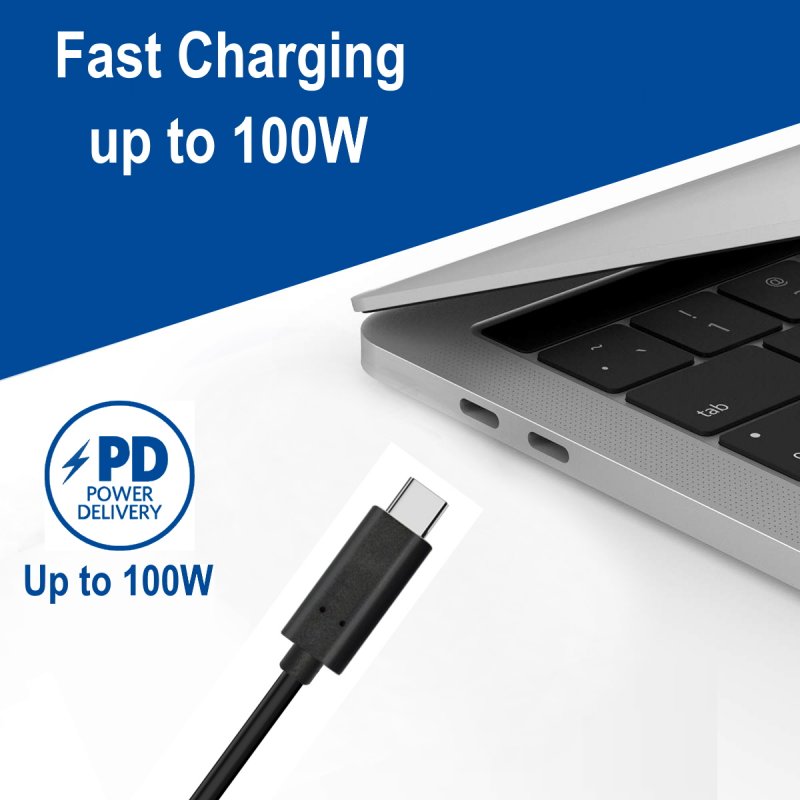 Ewent EC1046 USB cable 1 m USB 3.2 Gen 2 (3.1 Gen 2) USB C Black