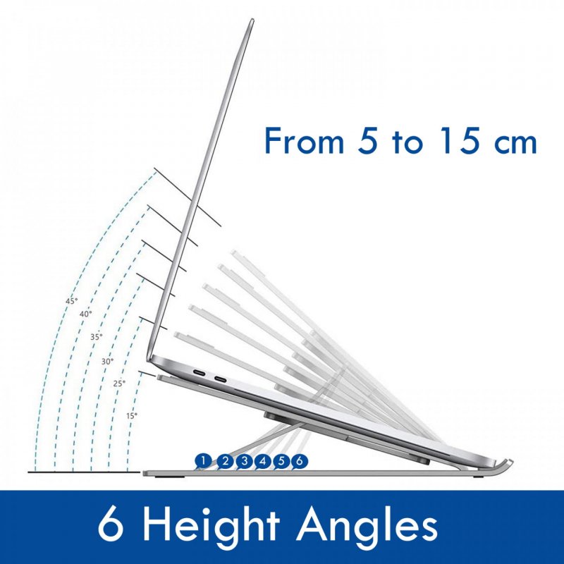 Ewent EW1266 Support de livres Supports de Laptop Argent 39,6 cm (15.6")