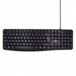 Ewent EW3001 keyboard USB QWERTY Spanish Black