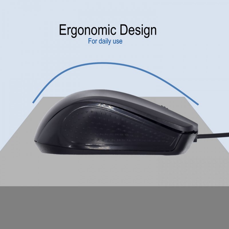 Ewent EW3300 souris Ambidextre USB Type-A Optique 1000 DPI