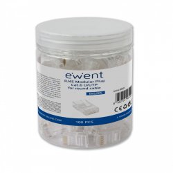 Ewent IM1205 connecteur de fils RJ-45 Transparent
