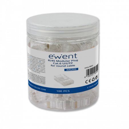 Ewent IM1205 connecteur de fils RJ-45 Transparent