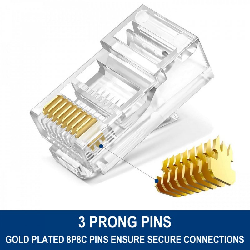 Ewent IM1205 wire connector RJ-45 Transparent