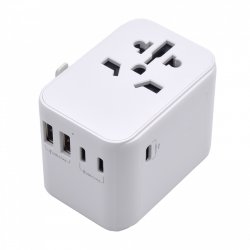 Ewent EW1470 power plug adapter Universal White