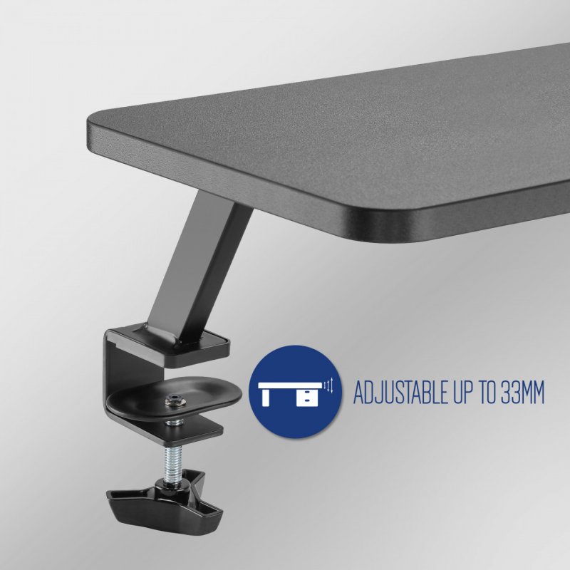 Ewent EW1546 monitor mount / stand 86.4 cm (34") Black Desk