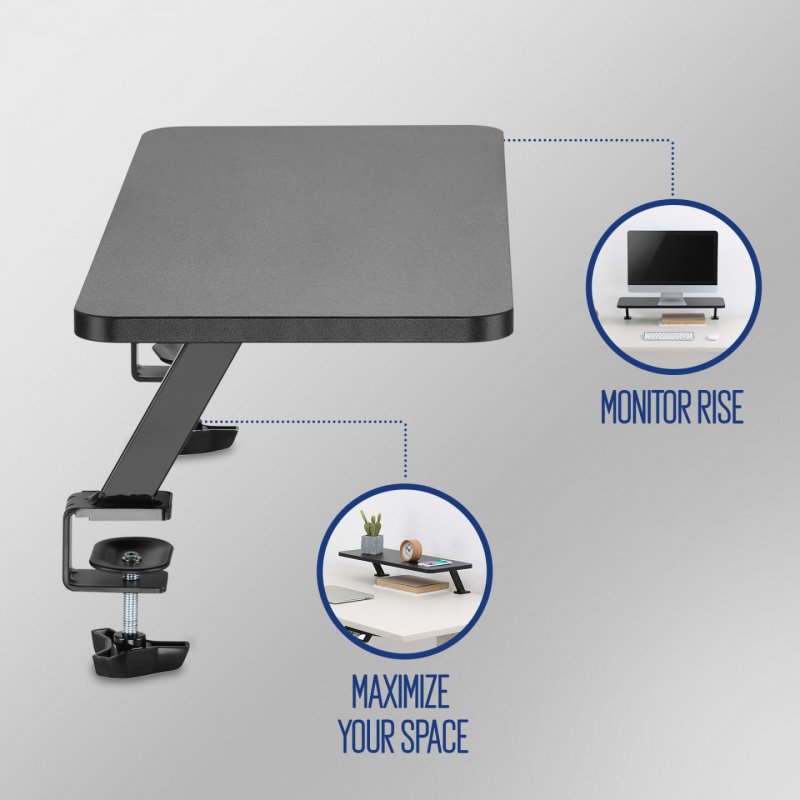Ewent EW1546 monitor mount / stand 86.4 cm (34") Black Desk