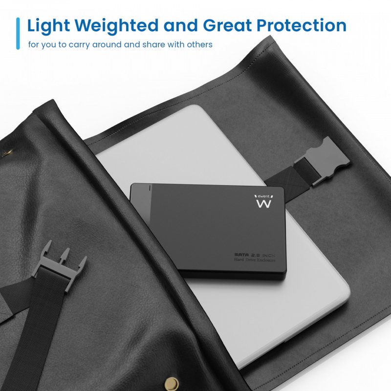 CAJA EXTERNA EWENT USB 3.2 GEN 1 2.5 SATA SIN TORNILLOS