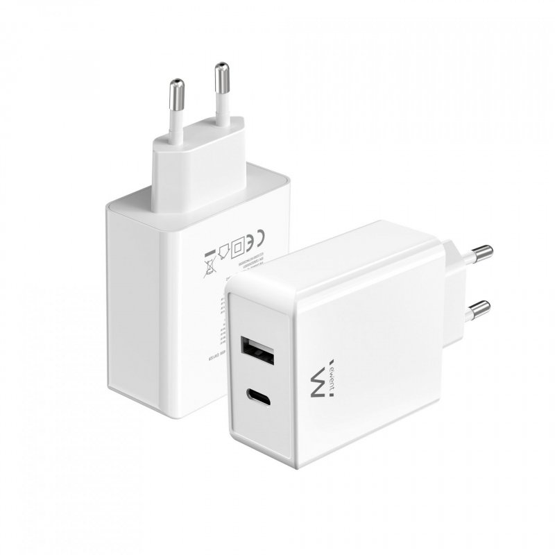 Ewent EW1328 chargeur d'appareils mobiles Universel Blanc Secteur Charge rapide Intérieure