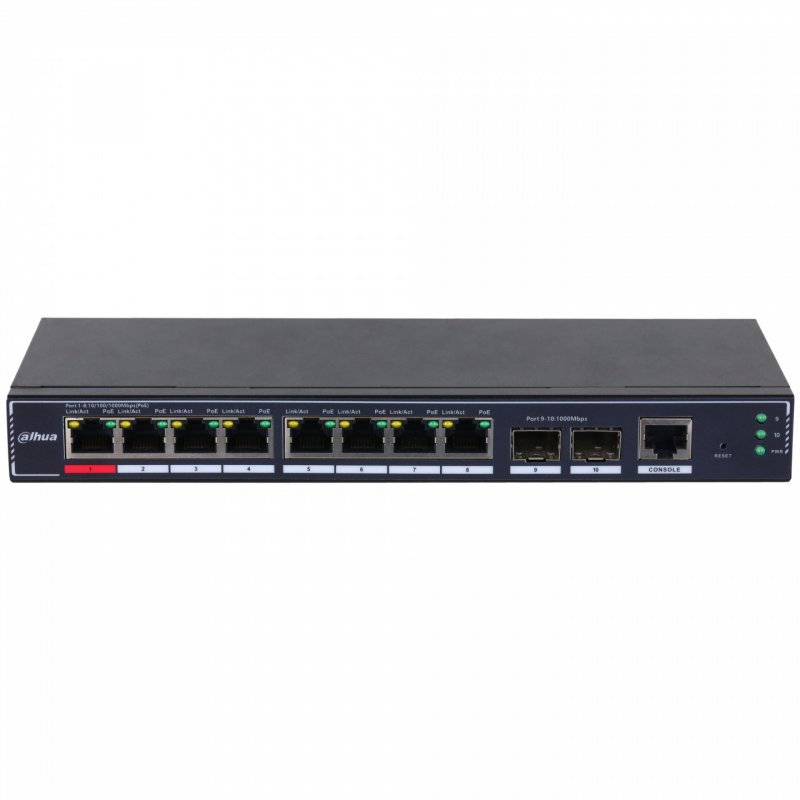 Dahua Technology PoE SG4010P-2F Managed L2 Gigabit Ethernet (10/100/1000) Power over Ethernet (PoE) Black