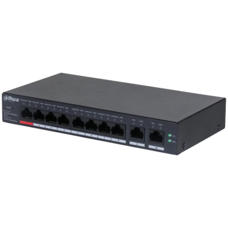 Dahua Technology DH-CS4010-8GT-110 commutateur réseau Géré L2 Gigabit Ethernet (10/100/1000) Connexion Ethernet,