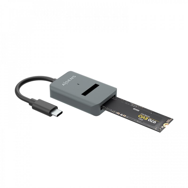 AISENS USB-C Dock M.2 (NGFF) ASUC-M2D012-GR SATA/NVMe to USB3.1 Gen2, Gray