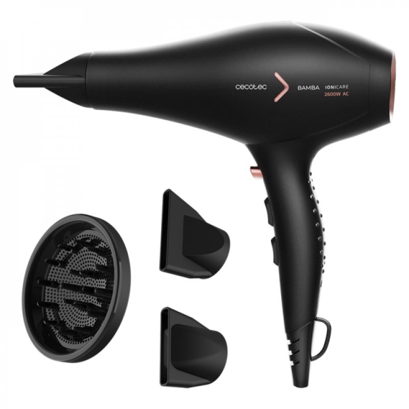Cecotec IoniCare 5350 PowerShine Fire sèche-cheveux 2600 W Noir, Rose