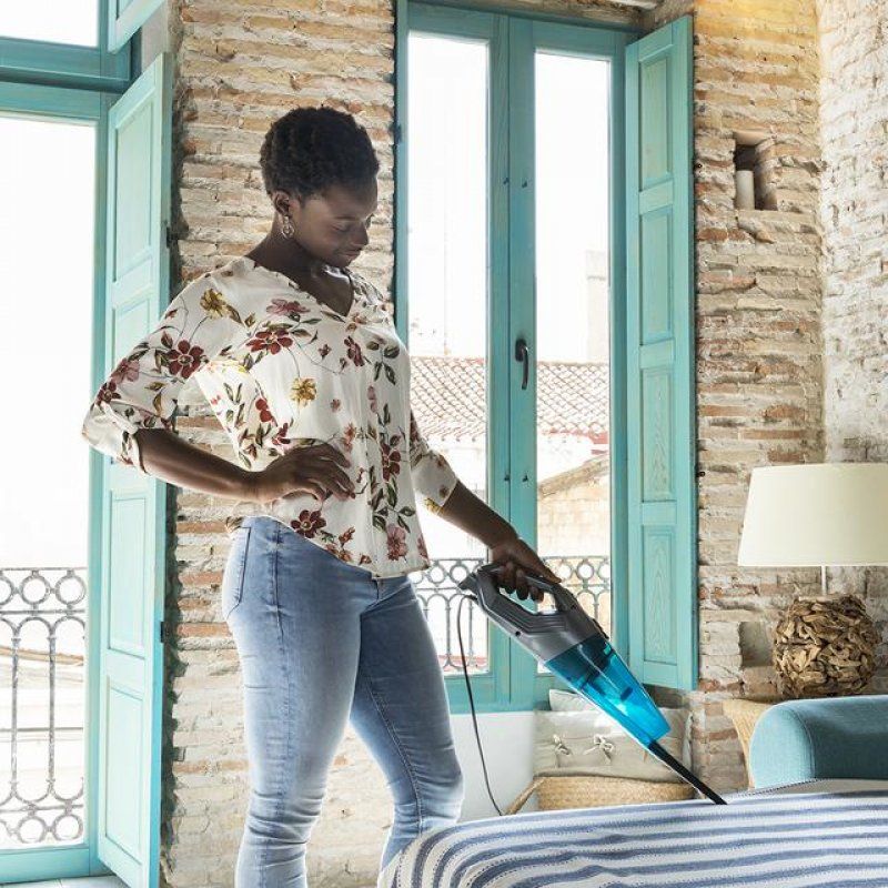 Cecotec Conga Popstar 1000 DuoStick Easy aspirateur de table Noir, Argent, Turquoise Sans sac