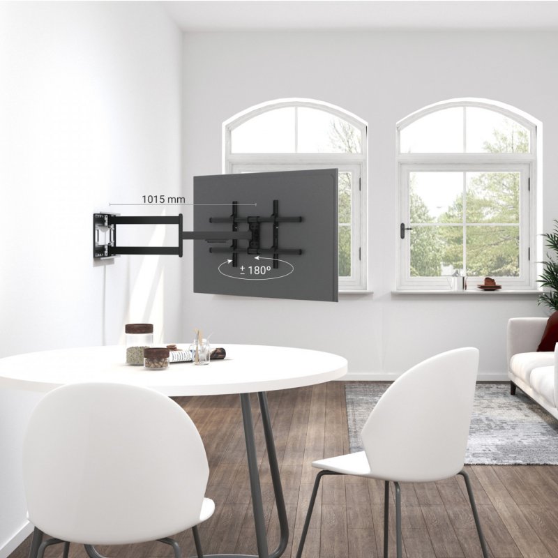 AISENS WT80TSLE-161 support pour téléviseur 2,03 m (80") Noir