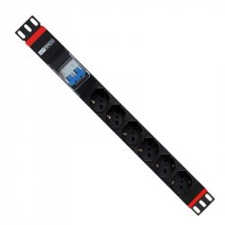 WP WPN-PDU-G02-06 power distribution unit (PDU) 6 AC outlet(s) 1U Black, Red