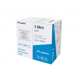 Lanberg LCU6-10CC-0305-Y câble de réseau Jaune 305 m U/UTP (UTP)