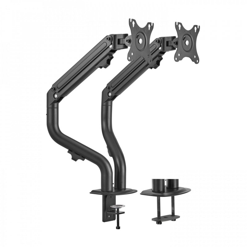 SOPORTE MESA AISENS CONTRAPESO GIRATORIO E INCLINABLE 2 MONITOR TV 8KG 17?-32?