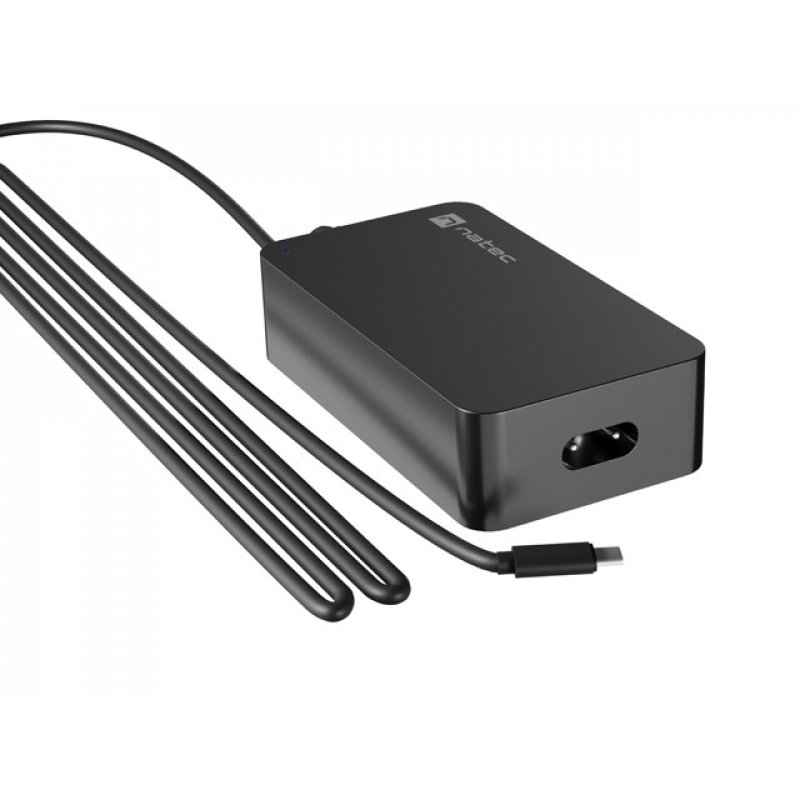 CARGADOR NATEC GRAYLING USB-C 45W PARA PORTATILES, TABLETS, SMARTPHONES