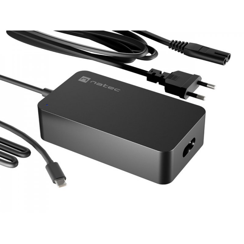 NATEC Grayling USB-C 45W adaptateur de puissance & onduleur Universel Noir