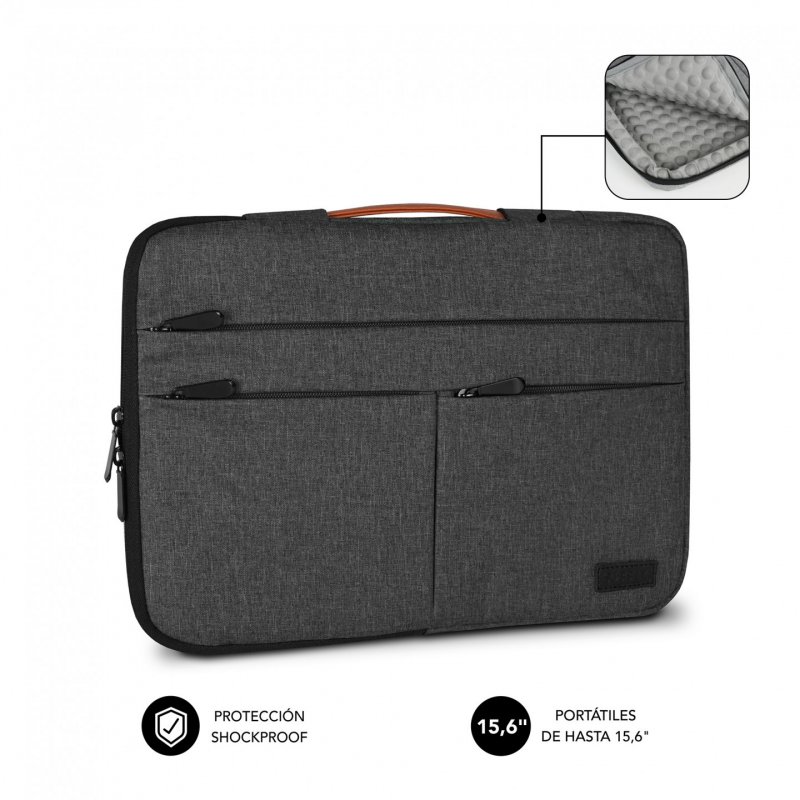 SUBBLIM SUBLS-AP36050 laptop case 39.6 cm (15.6") Sleeve case Grey
