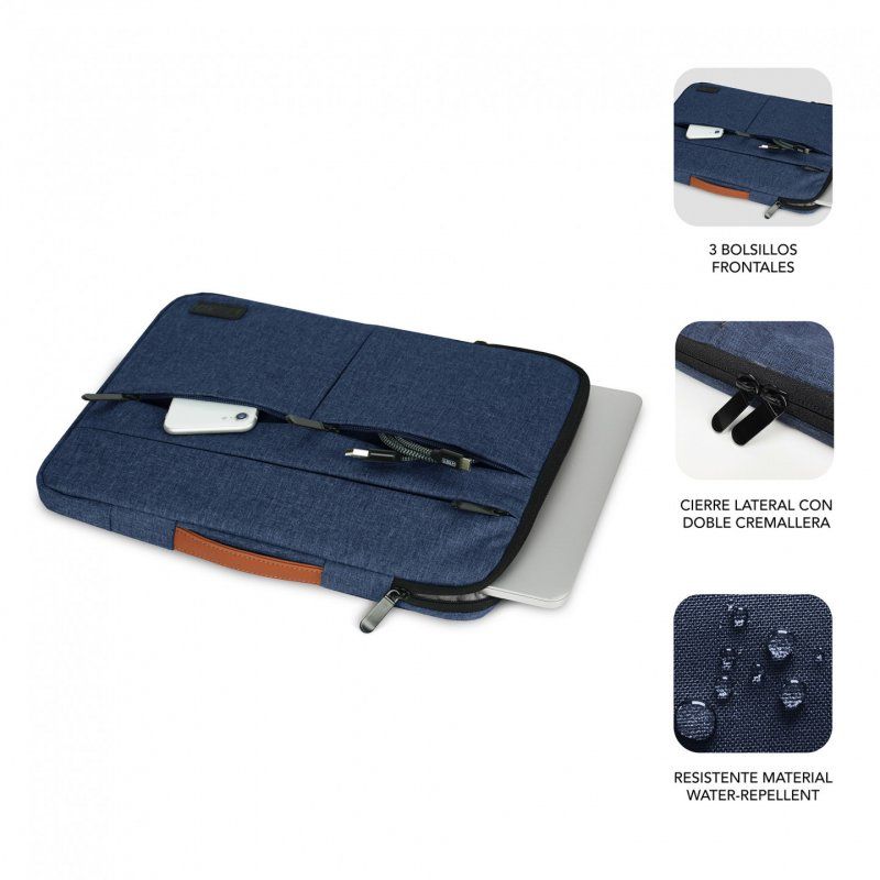 SUBBLIM SUBLS-AP36052 sacoche d'ordinateurs portables 39,6 cm (15.6") Housse Bleu