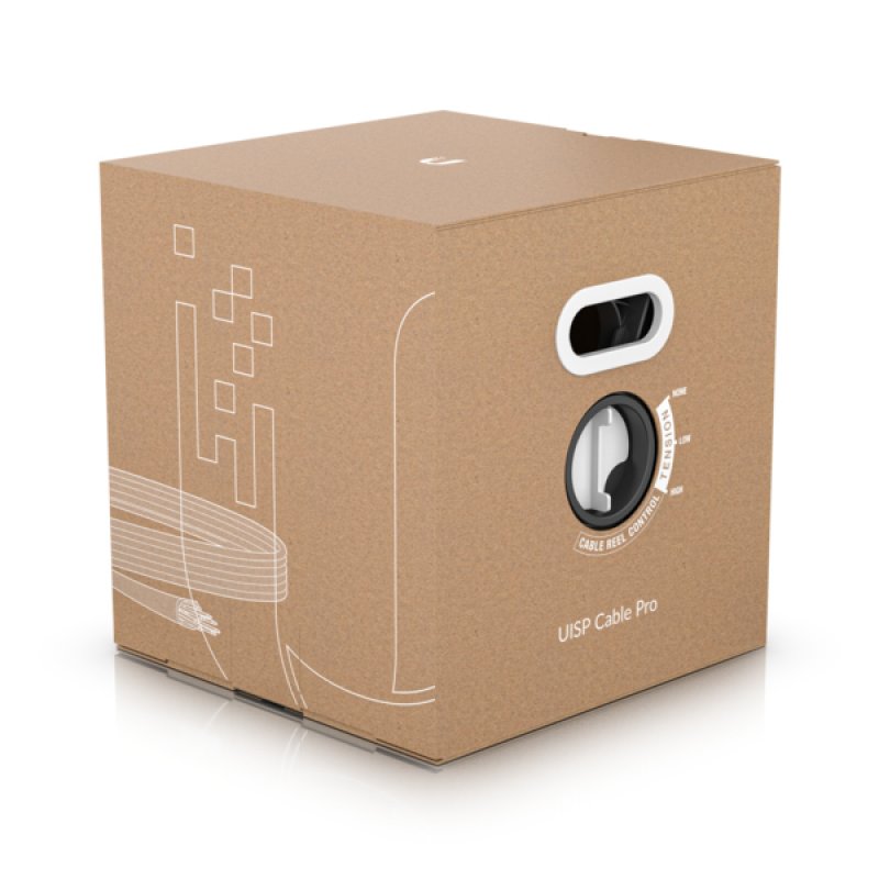 BOBINA CABLE UBIQUITI UISP-CABLE-PRO 305 METROS CAT5E 1GB 24AWG