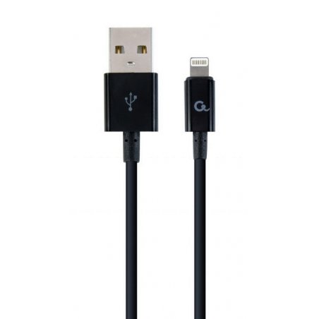 Cablexpert CC-USB2P-AMLM-2M câble Lightning Noir