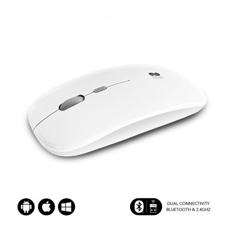 SUBBLIM SUBMO-DFLAT21 mouse Ambidextrous RF Wireless Bluetooth USB Type-A Optical 1600 DPI