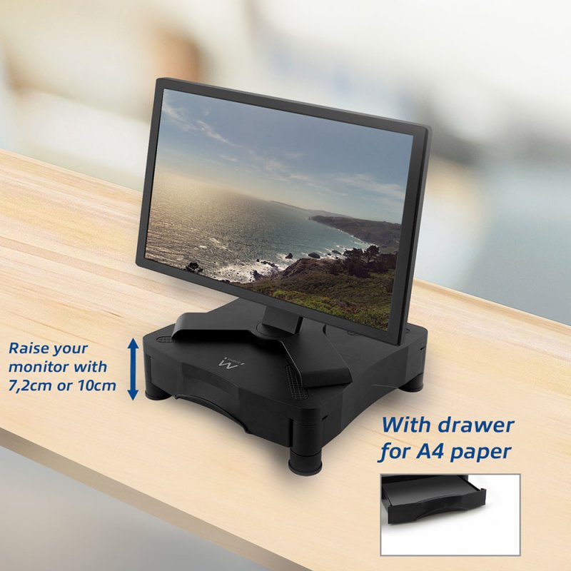 Ewent EW1280 monitor mount / stand Black Desk
