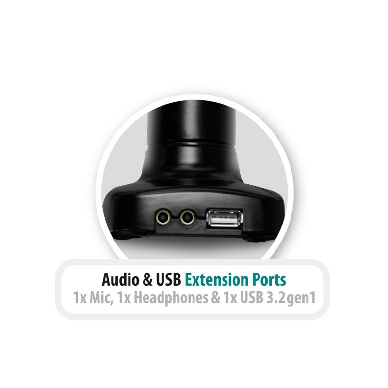 Ewent EW1515 monitor mount / stand 81.3 cm (32") Black Desk