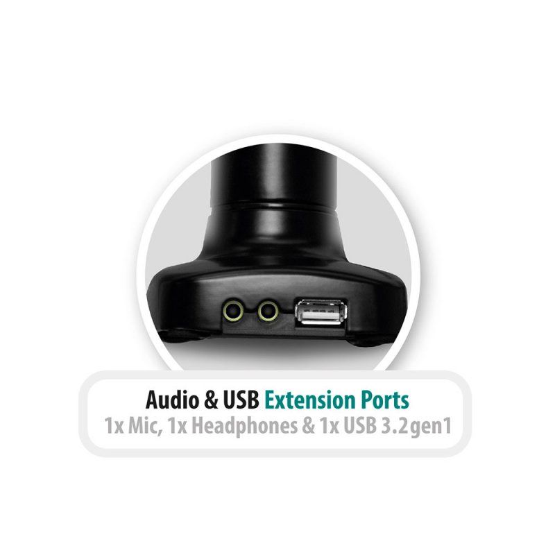 Ewent EW1515 support d'écran plat pour bureau 81,3 cm (32") Noir